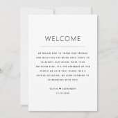 Wedding Welcome Bag | Weekendschema Kaart (Voorkant)