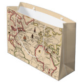 Wedding Welcome Bag, World Adventure Map Groot Cadeauzakje (Achterkant Gekanteld)