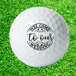  Wedding Welcome   Golfballen