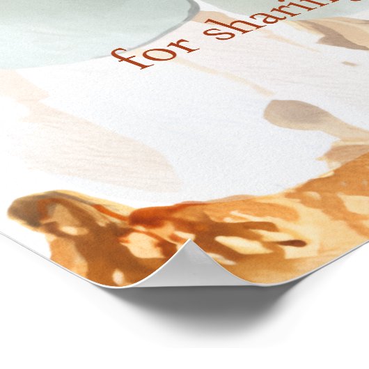 Wedding Welcome Sign | Blush Peach Floral Poster (Hoek)