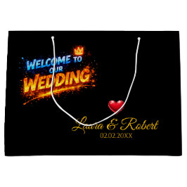 Wedding Welcome Sign – Personalized Names & Date Groot Cadeauzakje