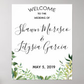 WEDDING WELCOME SIGN POSTER (Voorkant)