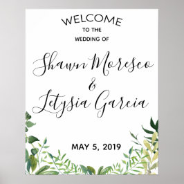 WEDDING WELCOME SIGN POSTER