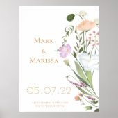 Wedding Welcome Sign Poster (Voorkant)