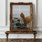 Wedding Welcome Sign Poster Foto Wit Script