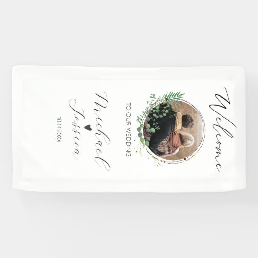 Wedding Welcome Sign Template Spandoek (Horizontaal)