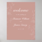Wedding Welcome Sign | Terracotta Boho Poster (Voorkant)