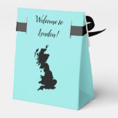 Wedding Welcome to Great Britain Map Favor, Vereni Bedankdoosjes (Achterkant)