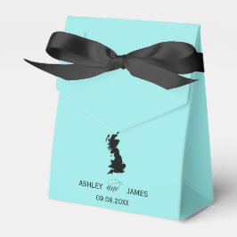 Wedding Welcome to Great Britain Map Favor, Vereni Bedankdoosjes