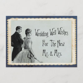Wedding well wenst advies Bride Groom Informatiekaartje