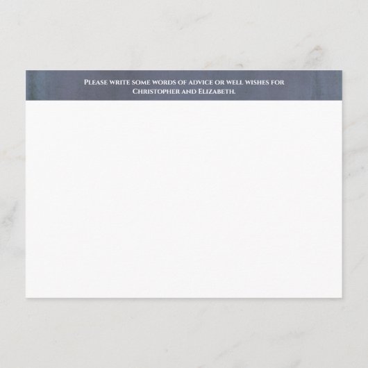 Wedding well wenst advies Bride Groom Informatiekaartje (Achterkant)