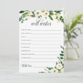 Wedding Well Wishes Card voor de Bride en Groom Kaart (Staand voorkant)