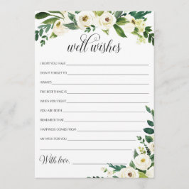 Wedding Well Wishes Card voor de Bride en Groom Kaart