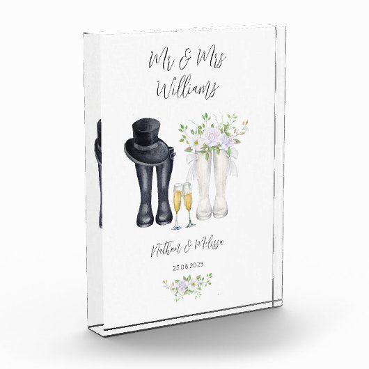 Wedding Welly Boots Fotoblokken (Links)