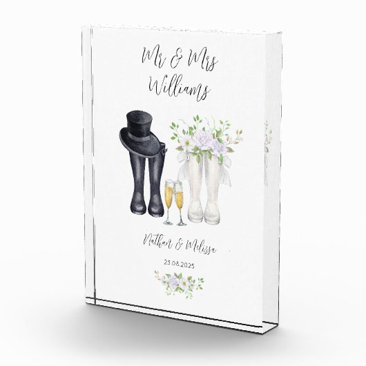 Wedding Welly Boots Fotoblokken (Rechts)