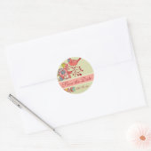 Wedding Whimsy Birds Save the Date Rond Stickers (Envelop)