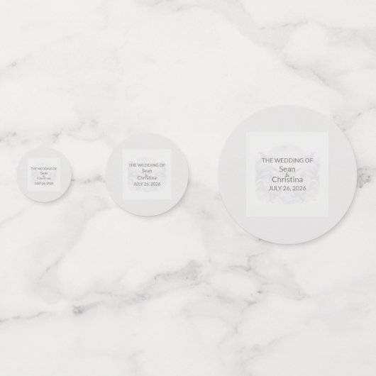 Wedding Whimsy Dolphins Tafel Confetti (Voorkanten)