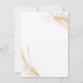 Wedding White Finer Details Emerald Green Rose Kaart (Achterkant)