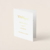 Wedding white gold website details luxury  folie kaarten (Voorkant)