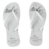 Wedding White Lace Persoonlijke bride Teenslippers (Voetbed)