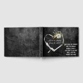 Wedding White Rose and Heart with Flowers Gastenboek (Volledig)