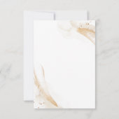 Wedding White Signature Emerald Green Rose RSVP Kaartje (Achterkant)