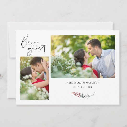 Wedding White Trendy Branches Celebration 2 Photos (Voorkant)