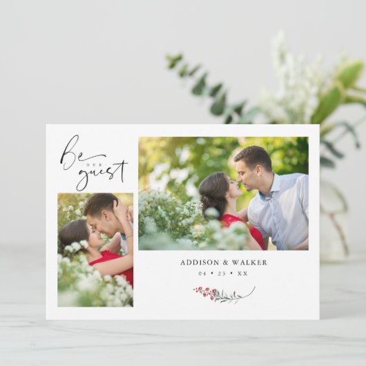 Wedding White Trendy Branches Celebration 2 Photos (Staand voorkant)