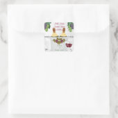 WEDDING Wine Label Stickers voor FAVOREN (Tas)