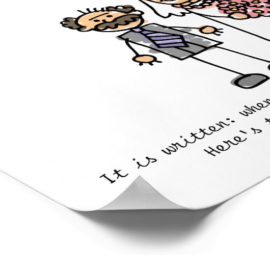 Wedding Wish for Bride's Parents Poster (Hoek)