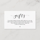 Wedding Wishing Well, A Note On Gifts Informatiekaartje (Voorkant)