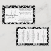 Wedding Wishing Well en Hotel Informatie Kaart (Voorkant / Achterkant)