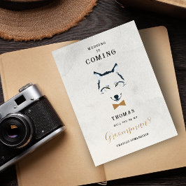 Wedding Wolf Groomsman Grey Shades Gold Bow Tie