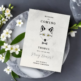 Wedding Wolf Ring Bearer Grey Shades Grey Bow Tie