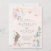 Wedding Wonderland  Alice in Wonderland Kaart (Voorkant)