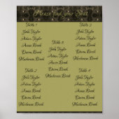 Wedding Wonderland Table Plan Poster (Voorkant)