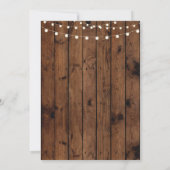 Wedding Wood Herfst in Love Krans Party Uitnodigin Kaart (Achterkant)