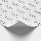 Wedding Wrapping Paper Couples Names Giftwrapping Cadeaupapier (Hoek)