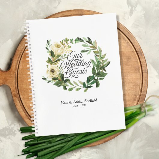 Wedding Wreath Budget Guest Book Notitieboek