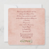 Wedding Wreath Vow Renewal Kaart (Achterkant)