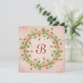 Wedding Wreath Vow Renewal Kaart (Staand voorkant)