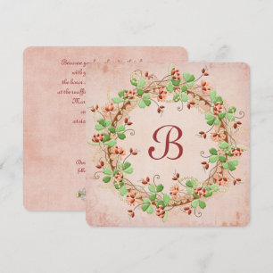 Wedding Wreath Vow Renewal Kaart