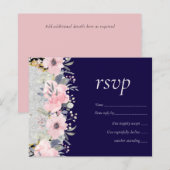 WEDDING - Zilver Rosegold Floral Girly Glitter (Voorkant / Achterkant)