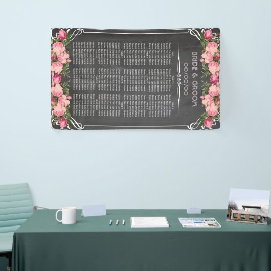 Wedding Zitting Chart Banner (Beurs)