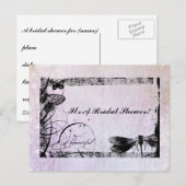 WeddingBliss Bruids Douche uitnodiging Briefkaart (Voorkant / Achterkant)