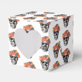 WeddingFavour Box Skull Art tot de dood ons deelne Bedankdoosjes