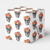 WeddingFavour Box Skull Art tot de dood ons deelne Bedankdoosjes (Achterkant)