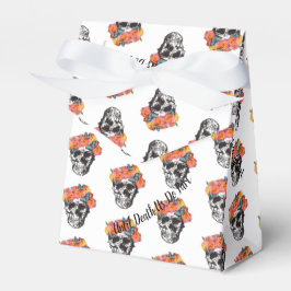 WeddingFavour Box Skull Art tot de dood ons deelne Bedankdoosjes