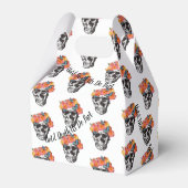 WeddingFavour Box Skull Art tot de dood ons deelne Bedankdoosjes (Achterkant)