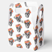WeddingFavour Box Skull Art tot de dood ons deelne Bedankdoosjes (Geopend)